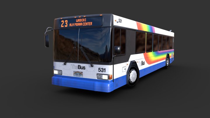 2002 Gillig Low Floor 3D Model