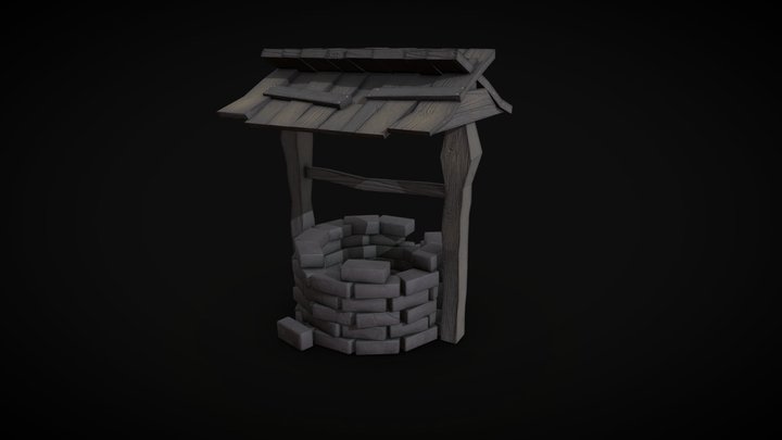 Stylised Abandoned Well 3D Model
