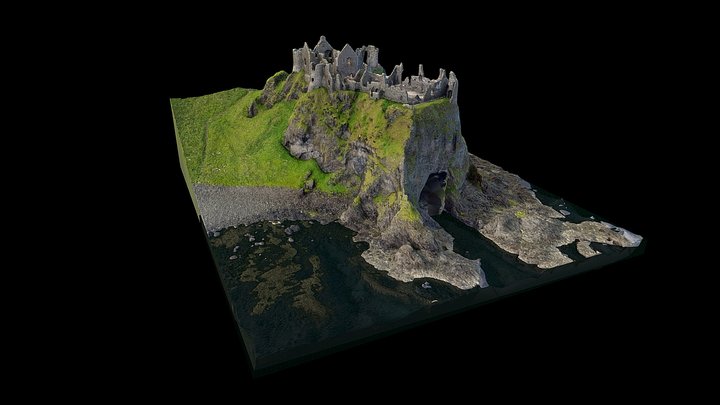Dunluce Castle 3D Model