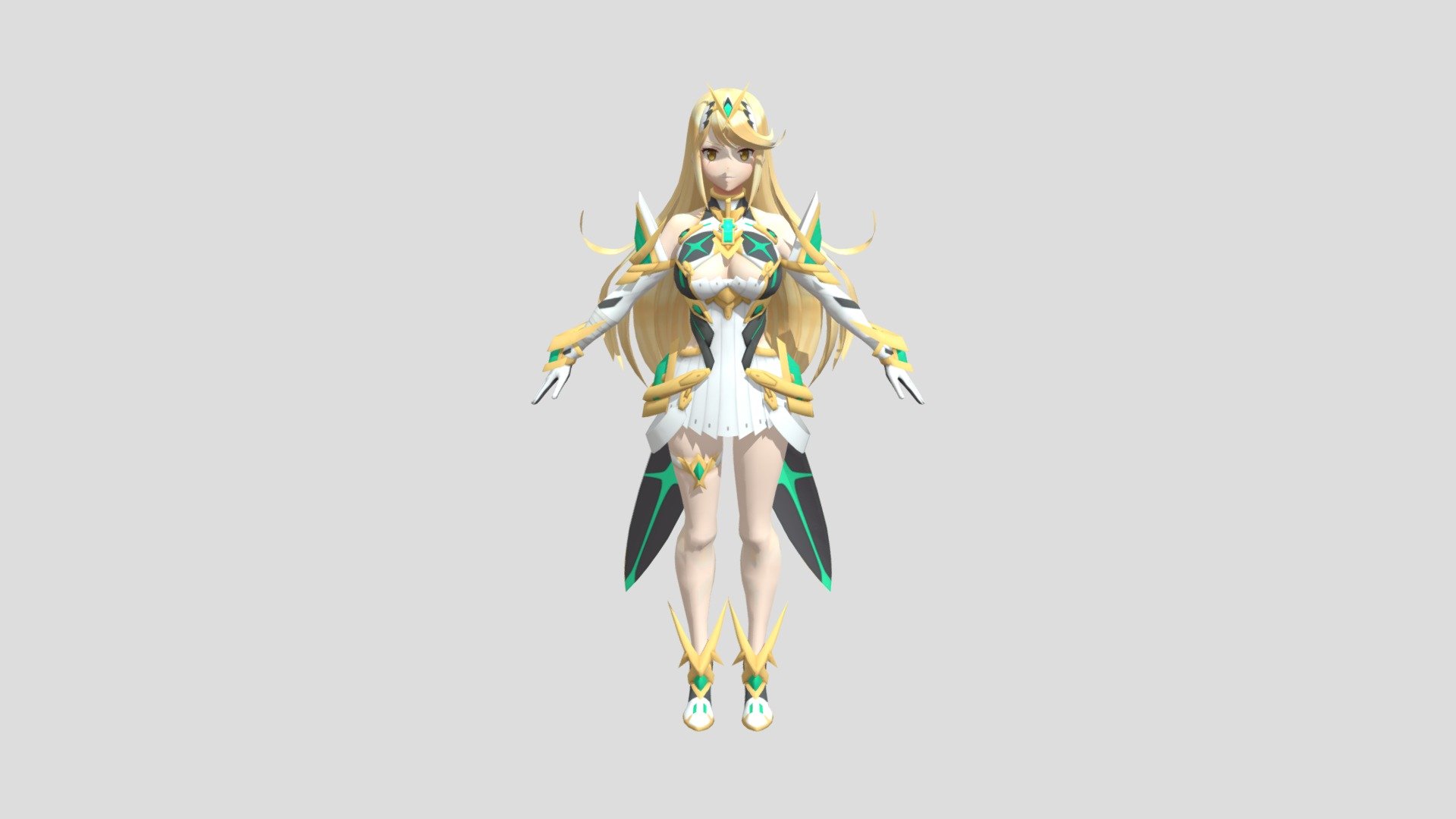 Xenoblade Chronicles 2 Mythra Download Free 3d Model By