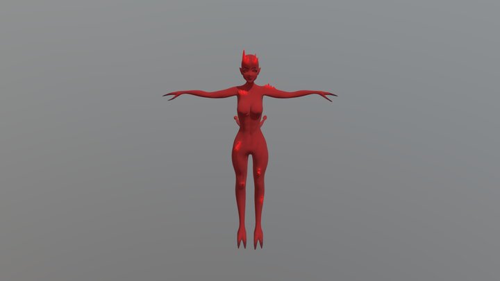 TEXTURED CHARACTER: RUBY 3D Model
