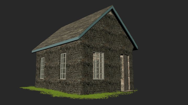 Stone Cabin 3D Model