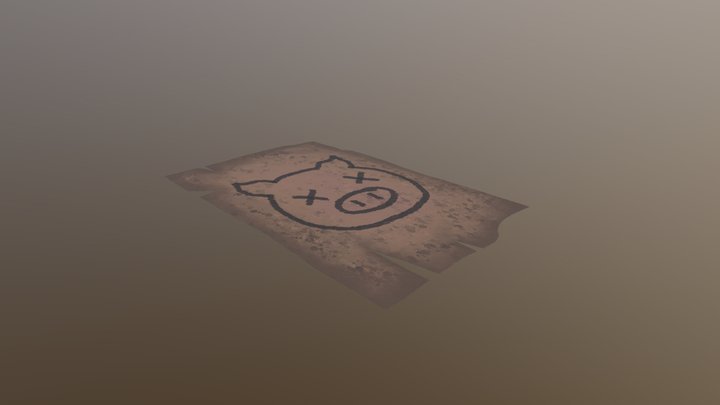 Piggy Poster target 3D Model