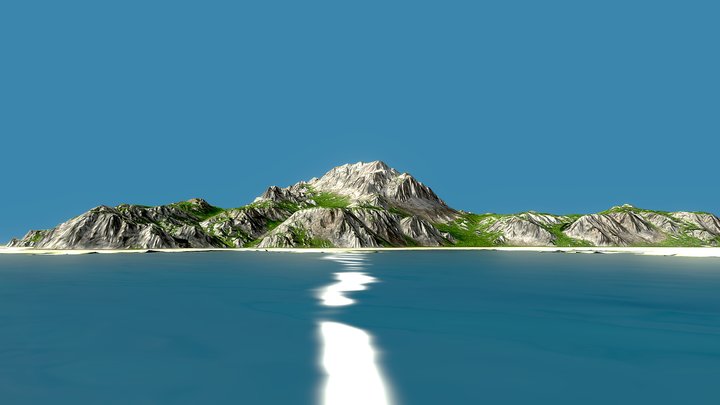 Green Island 3D Model