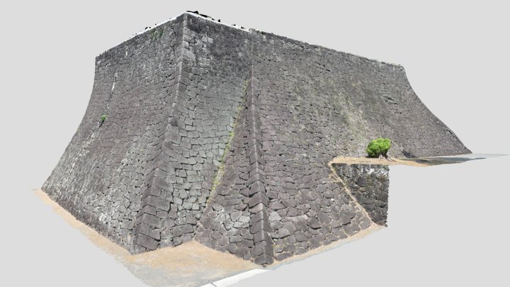 熊本城　二様の石垣 3D Model