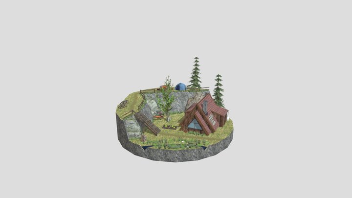 DEA Diorama -Eco house 3D Model