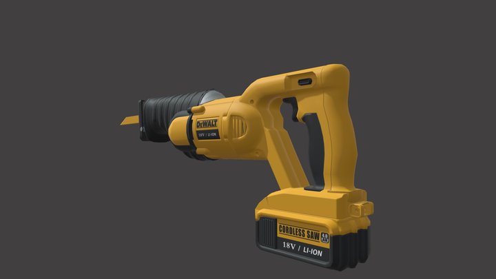 reciprocating saw3 3D Model