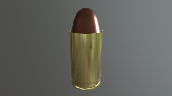 9mm Bullet 3D Model