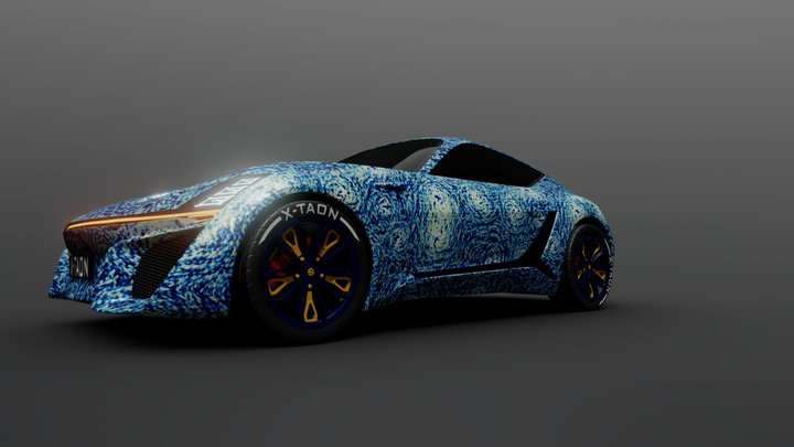 X-TAON Starry Night 3D Model