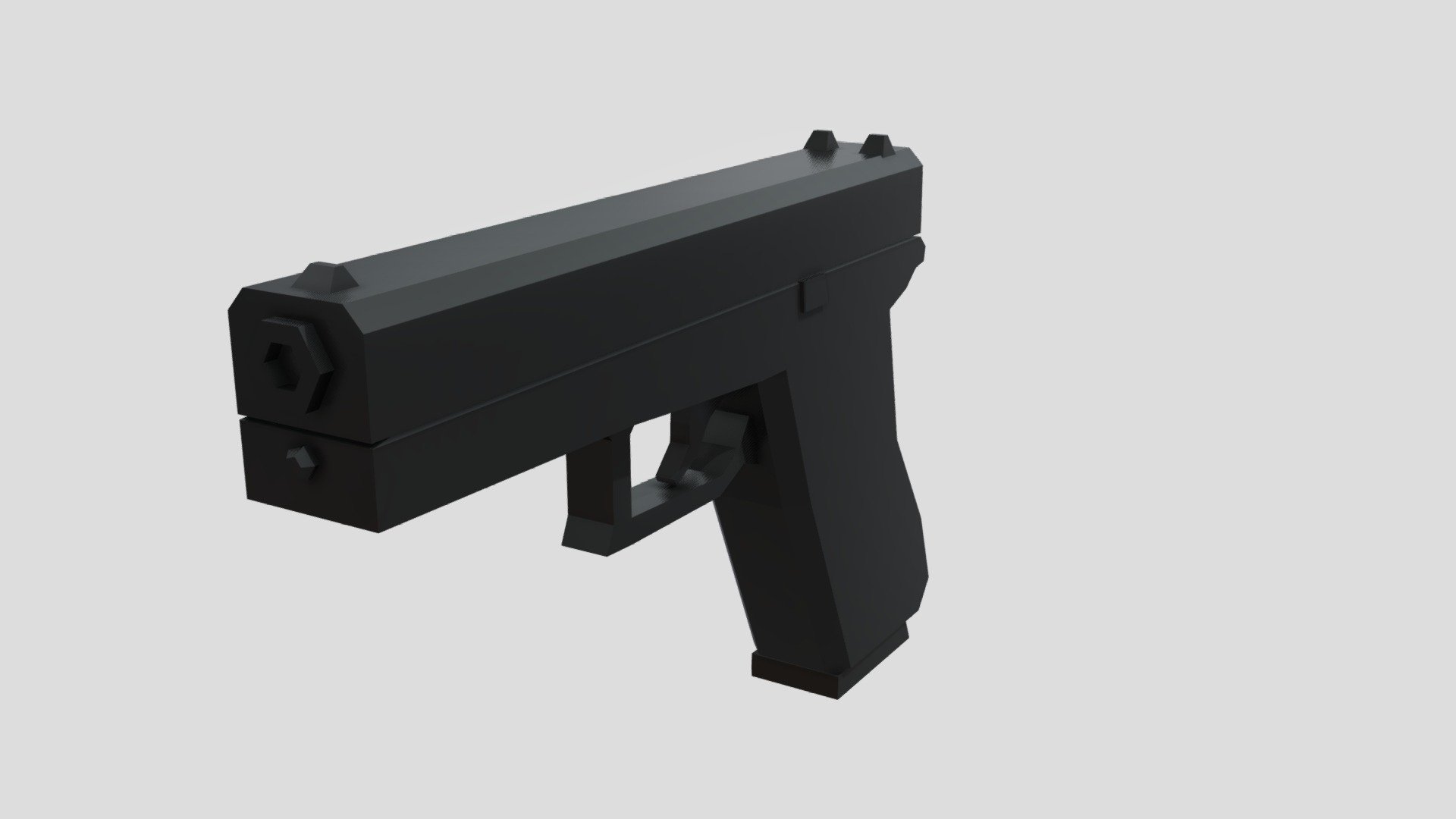 Pistol - Low Poly - Download Free 3D model by Wersaus33 [794c8f6 ...