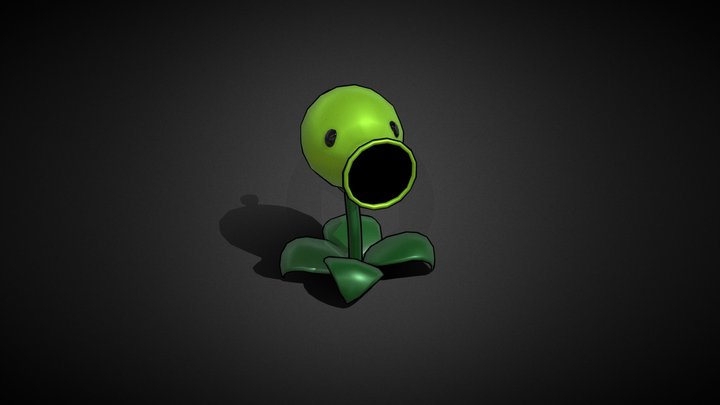 Peashooter (Plants vs. Zombies) 3D Model