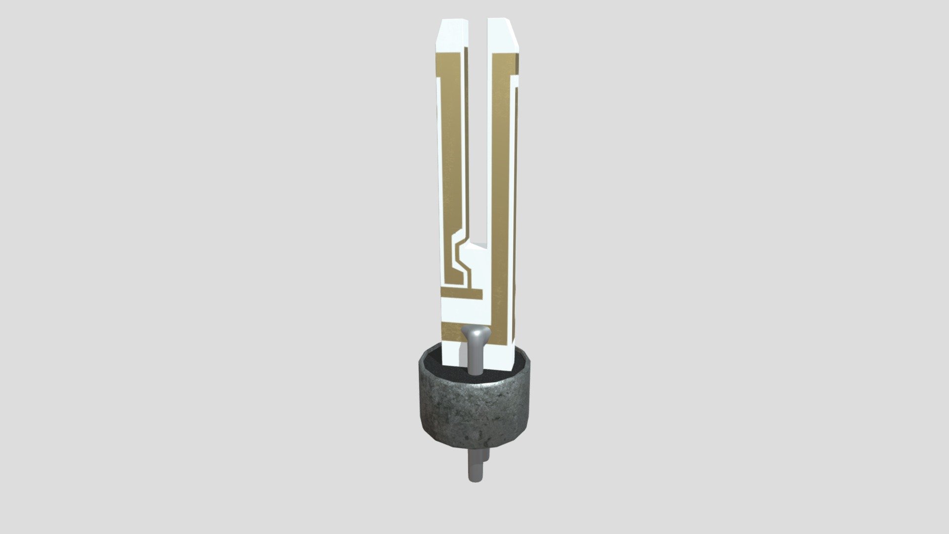 Quartz Tuning Fork 3D model by capkuckokos [794da51] Sketchfab