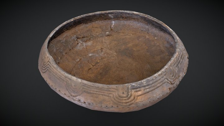 Ancient ceramic bawl 3D Model