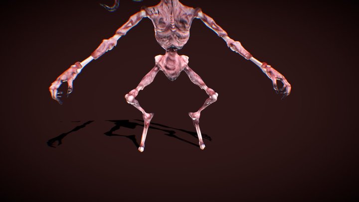 80's Themed Monster Character 3D Model