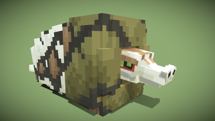 Sandaconda - Minecraft Cobblemon Style 3D Model