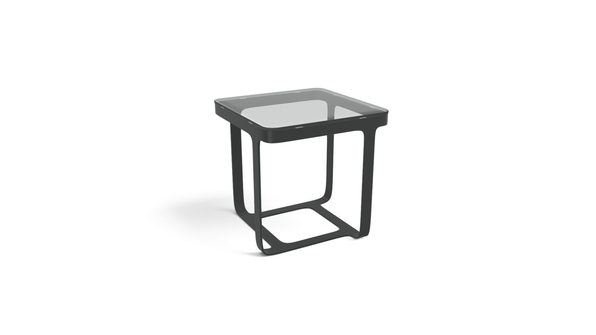Arwin Side Table, Black and Grey