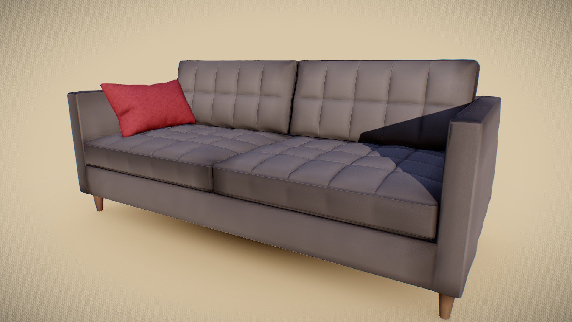 3-Seat Sofa Alexis - Buy Royalty Free 3D model by IsolatedVertex ...