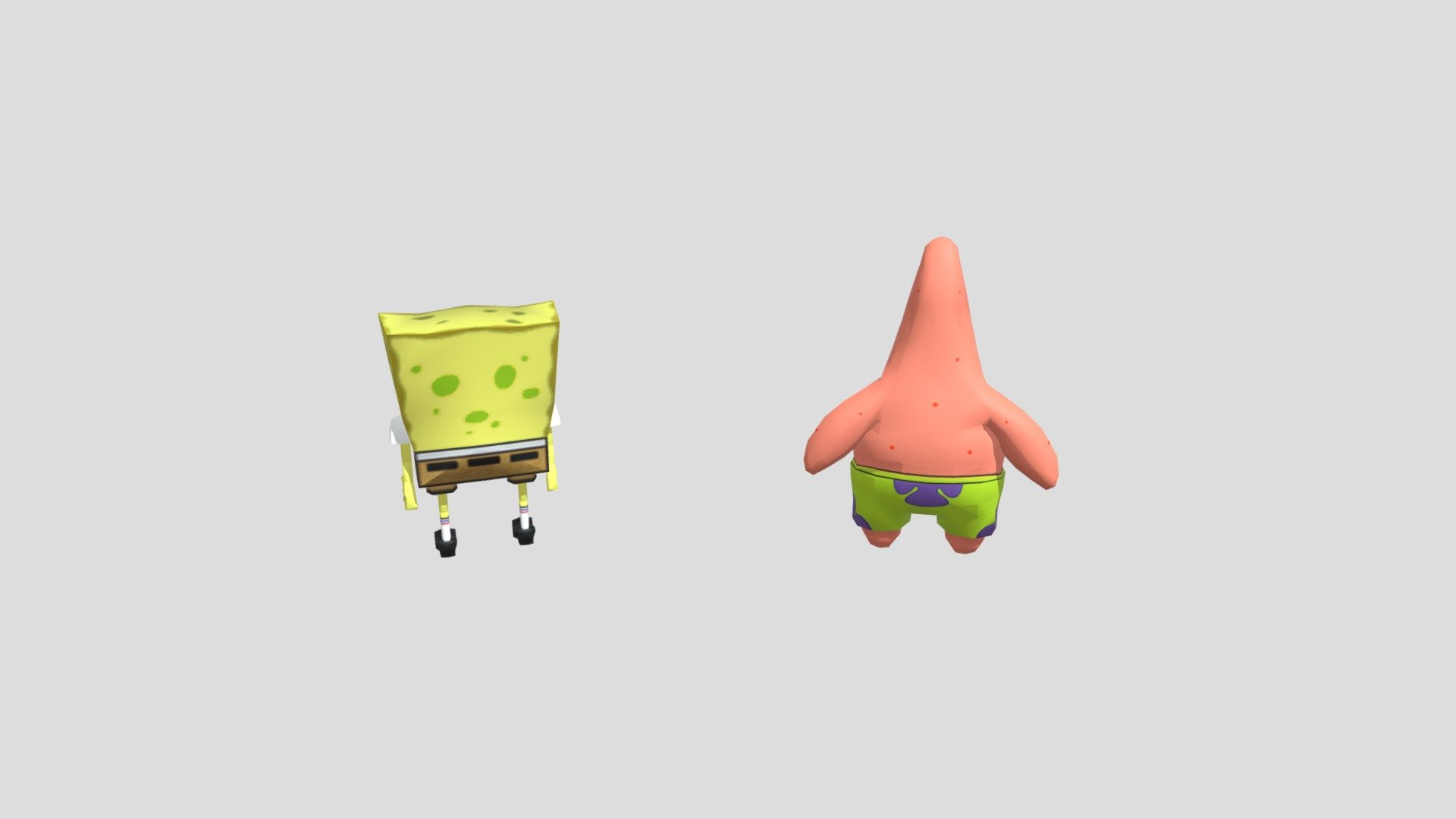 Spongebob And Patrick - Download Free 3D model by landon141 [795028d ...