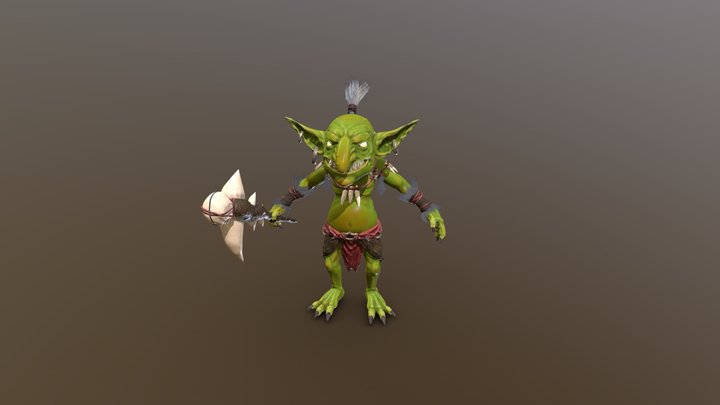 Goblin Shaman 3D Model