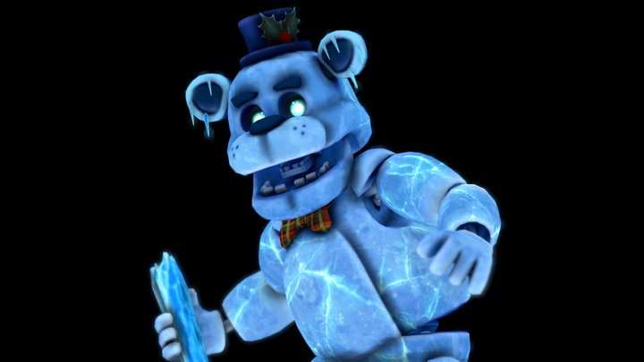 3D file FNAF / FIVE NIGHTS AT FREDDY'S Freddy Frost Bear Black Ice