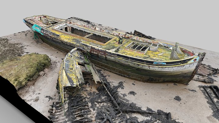 Hoo Marina Barge Wreck Ena – Modello 3D gratuito STL