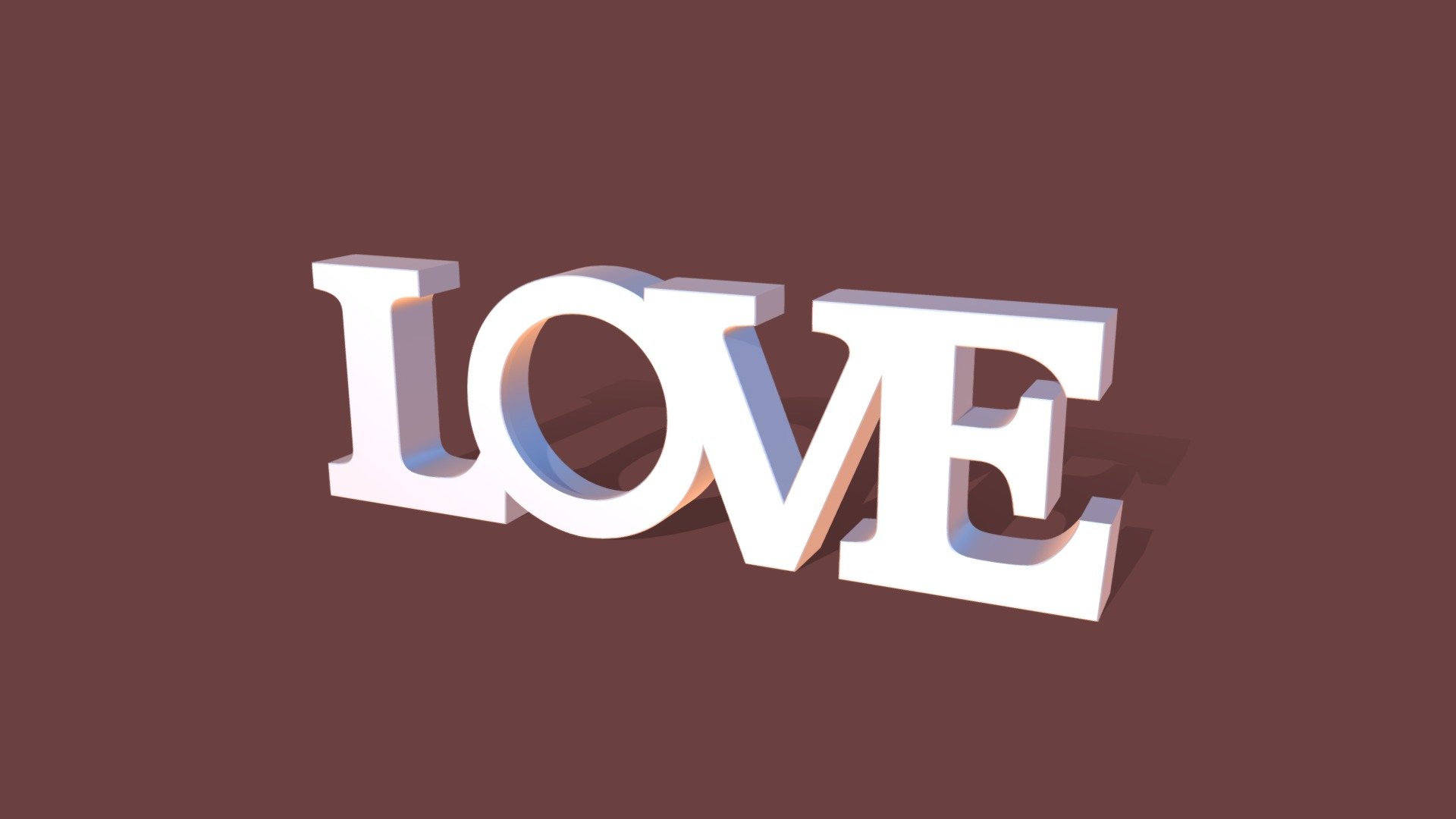 Photo frame Love Word - 3D model by MaRaT [795108c] - Sketchfab