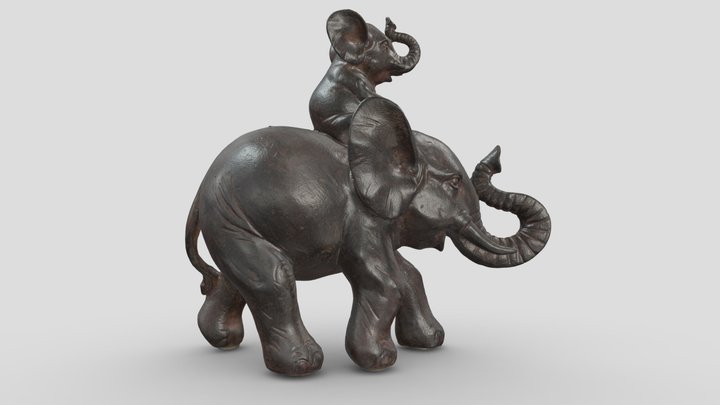 Elephant Figure - Artec Space Spider 3D Scan – Modèle 3D gratuit STL