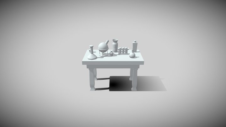 Alchemy Table 3D Model