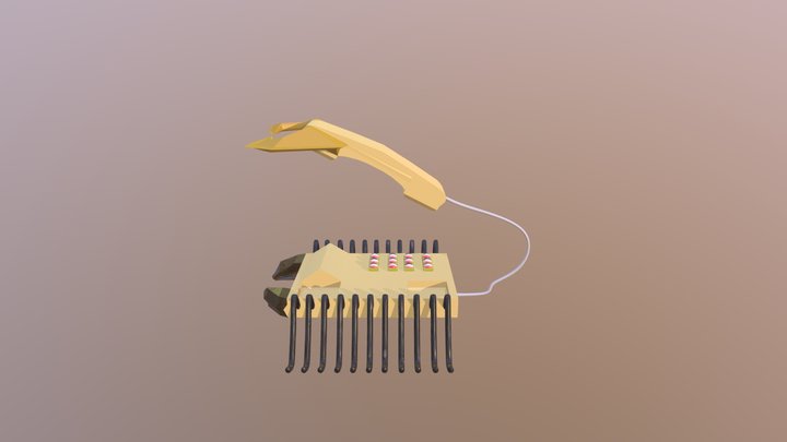 90's Distorted Telephone 3D Model