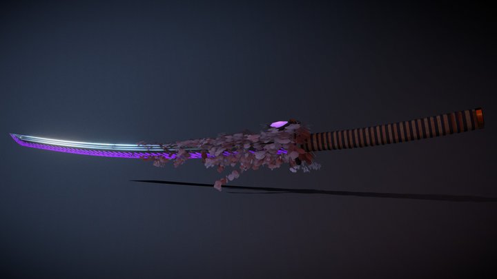 Yoru no Hana – Katana Hero sword model 3D Model