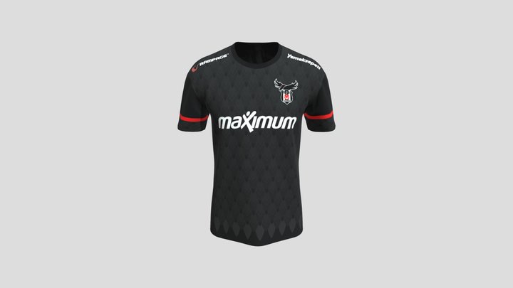 Beşiktaş Esports 2023 Jersey 3D 3D Model