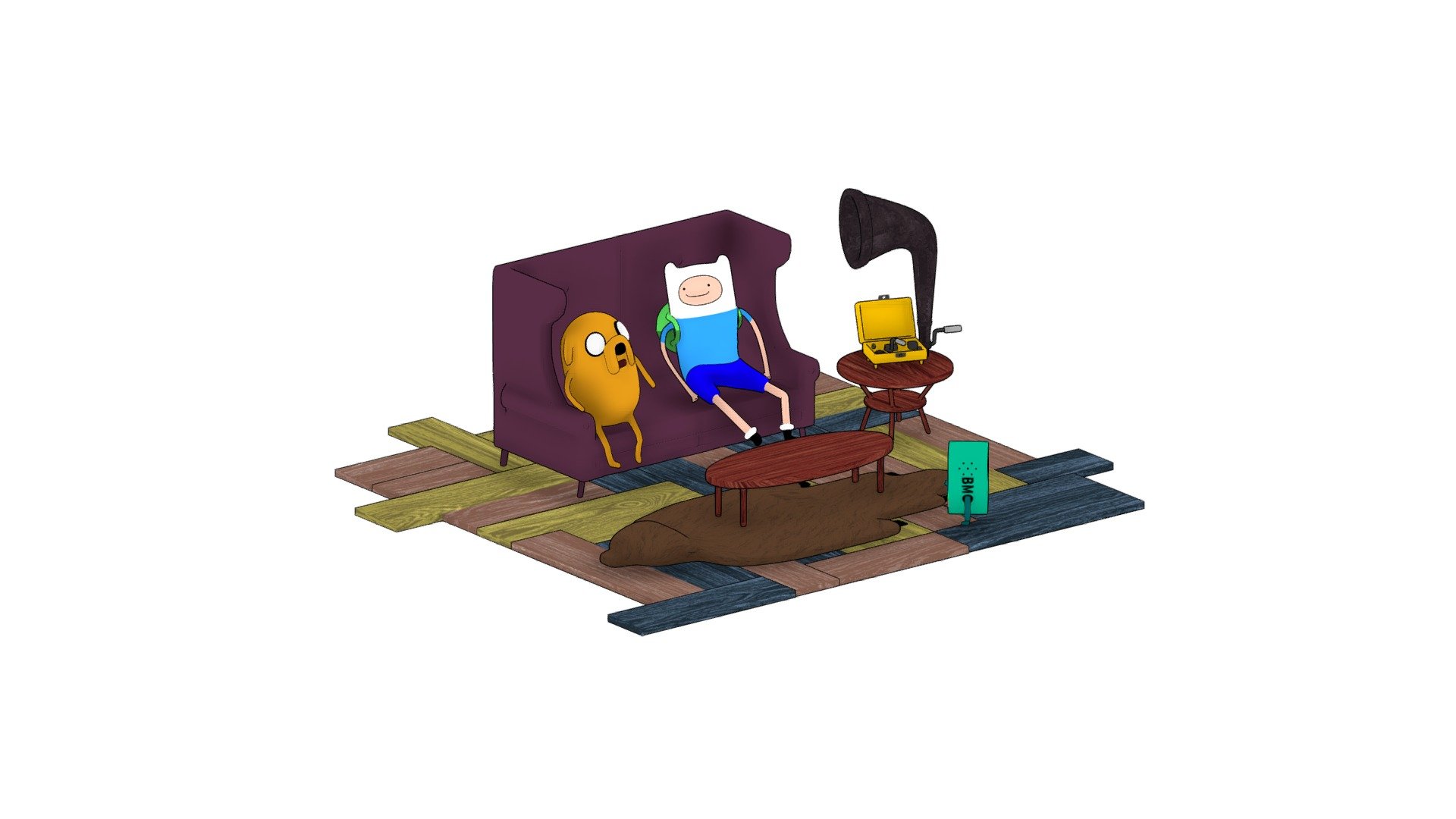 Adventure Time (Living Room) - 3D model by Jhon3darth [79536f0] - Sketchfab