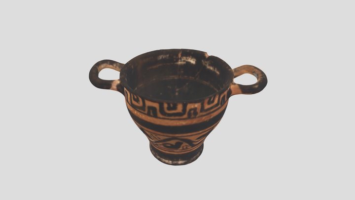 UVA 3D Greek Vases - skyphos 20161118 3D Model