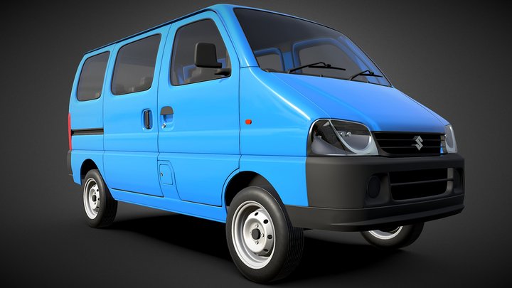 Suzuki Eeco – 3D Model (PBR, Real-Time) – Kostenloses 3D-Modell STL