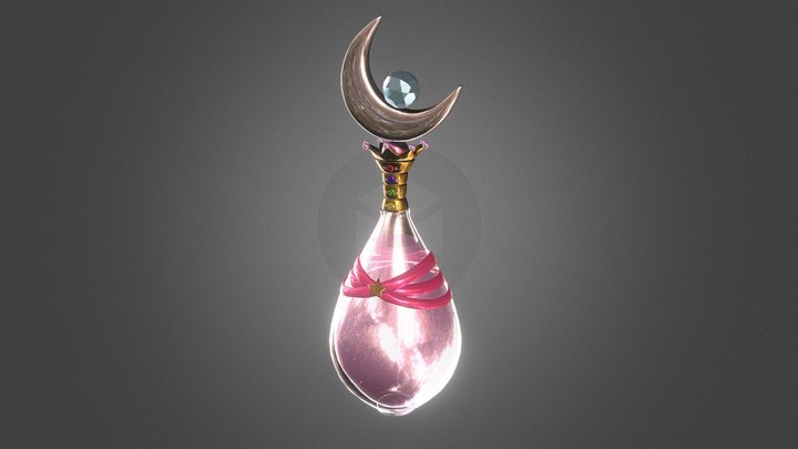 Perfume bottle Sailor Moon design 3D Model