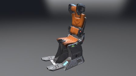 Pilot seat 3D Model