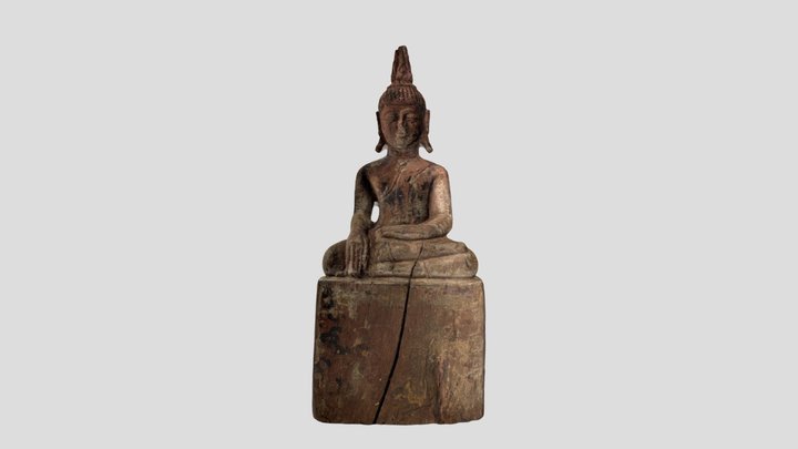 Wooden Buddha (1) 3D Model