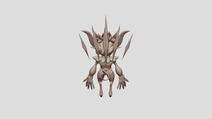 Demon Warrior 3D Model