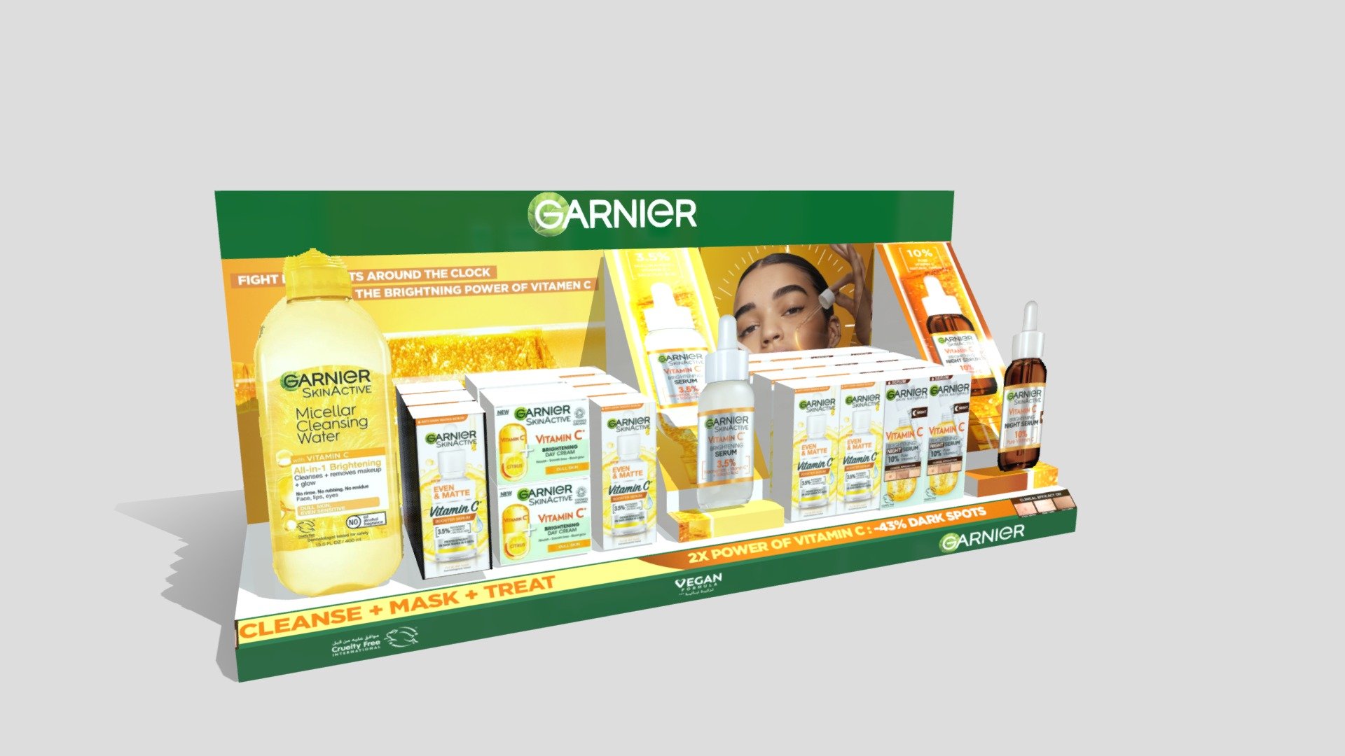 Garnier Skin Active Vitamin C Display - 3D model by raofnaaji [79559e0 ...
