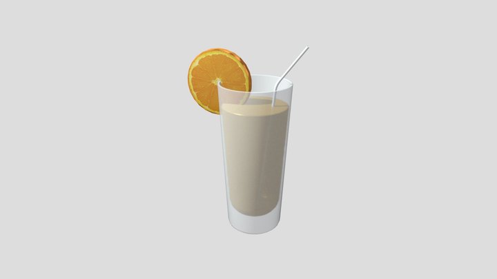 Orange Juice 3D Model