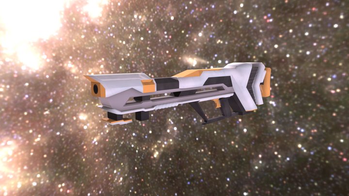Sci-Fi Gun 01 3D Model
