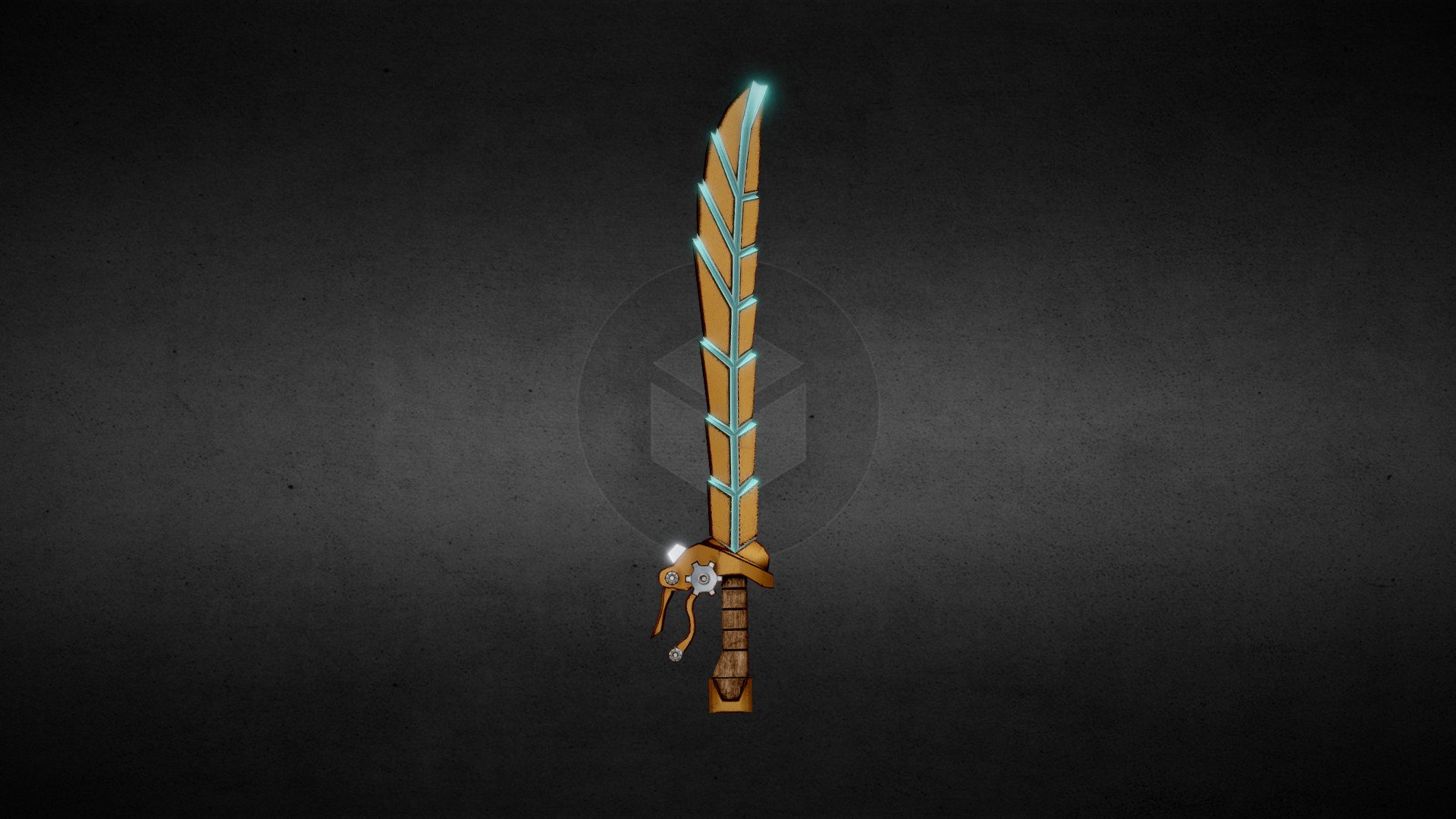 Steampunk Crystal Powered Sword