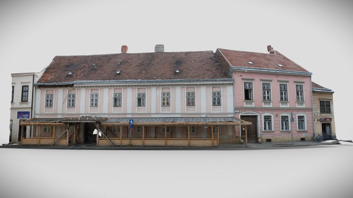 Sopron, Ötvös street scene 3D Model