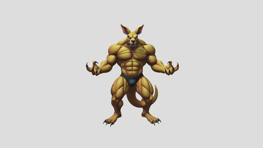 Kangarooman 3d Model