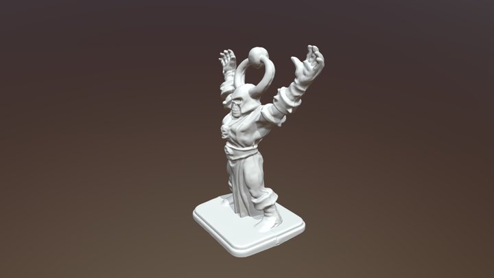 Hero Quest - Chaos Mage 3D Model