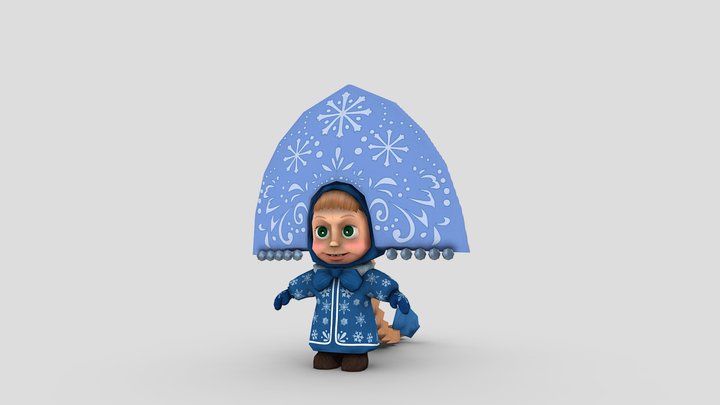 Маша и медведь снегурочка/Masha and the Bear – Modello 3D gratuito STL
