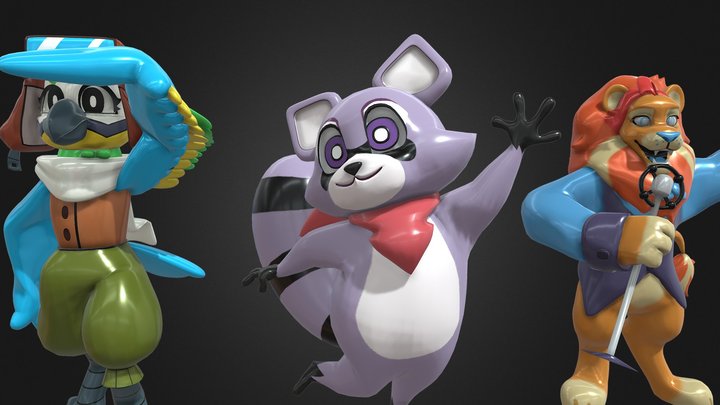 Indigo Park - Statues – Modèle 3D gratuit STL