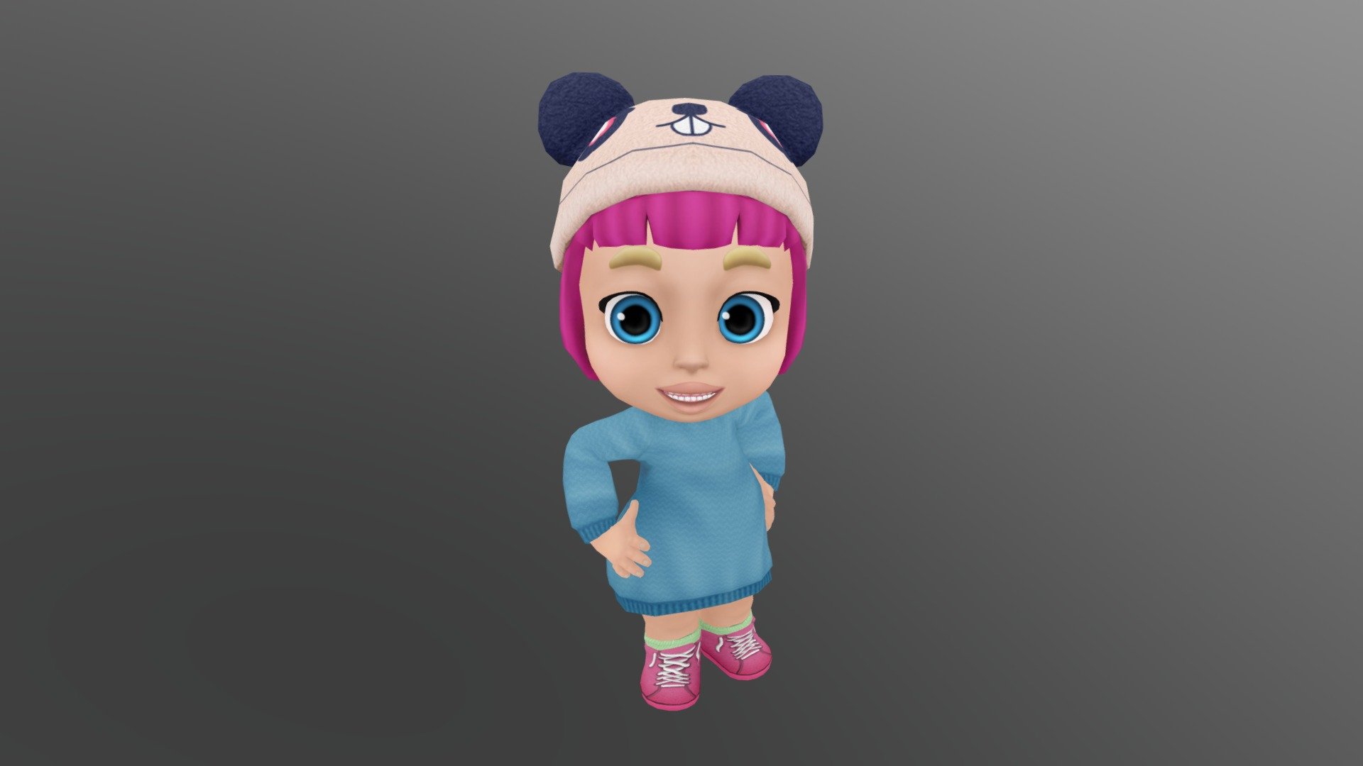 Anna - 3d Girl - 3D model by peaksel [795a424] - Sketchfab