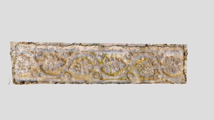 RELIEVE VISIGODO REUTILIZADO EN MURALLA MEDIEVAL 3D Model