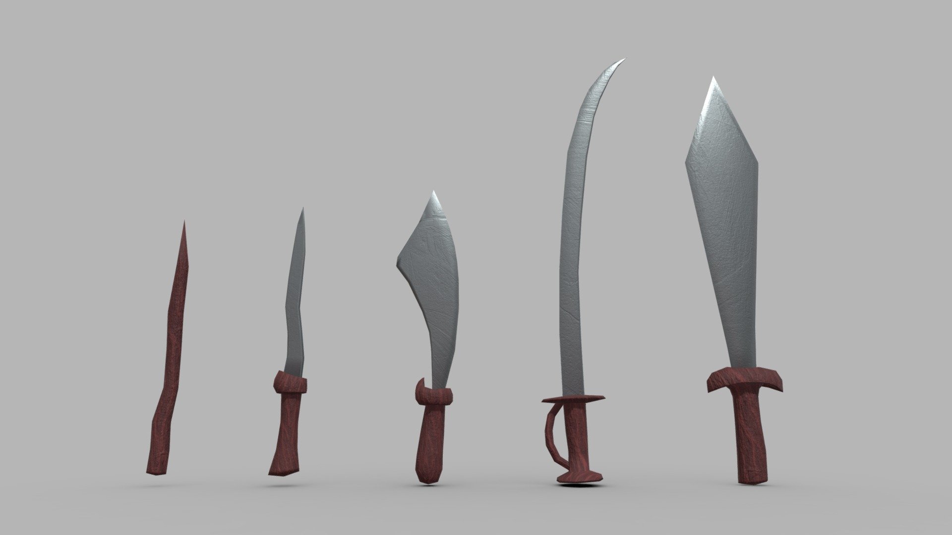 Upgradable Swords set (lowpoly) - Buy Royalty Free 3D model by SR ...